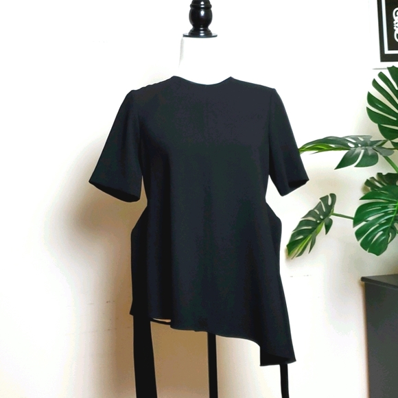 ZARA Woman black assymetrical Top Size XS - Picture 5 of 8